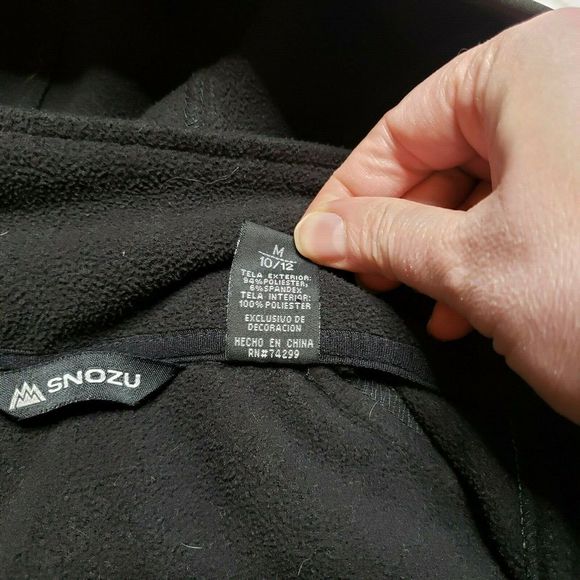 Snozu Boys' Black Softshell Jacket Medium 10-12 - Picture 7 of 8